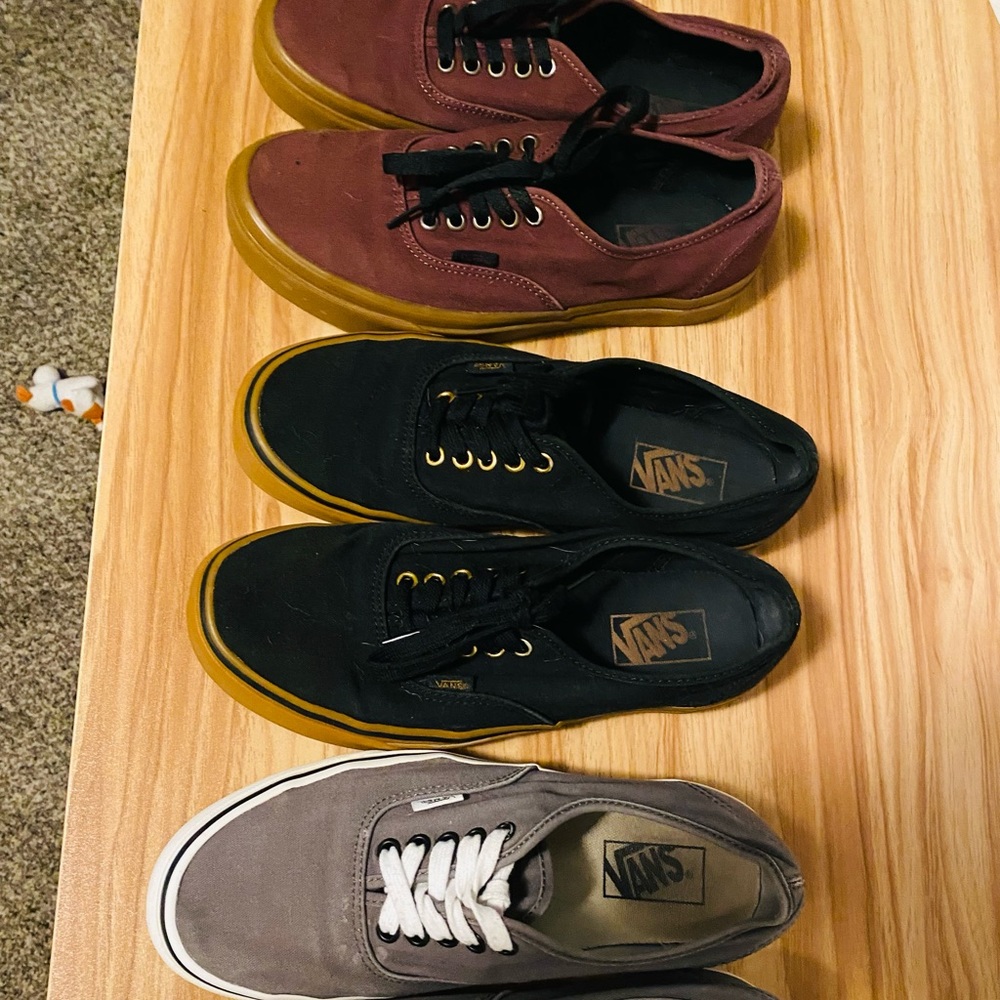 Mens vans 8.5 30.00 each or 75.00 for all 3 pairs